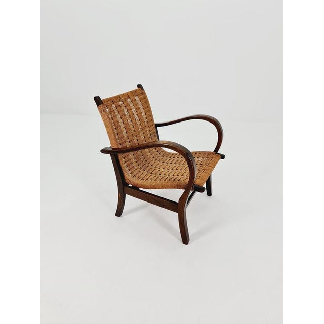Vintage Bauhaus papercord armchair by Ehrich Dieckmann, 1930s. It is in great condition. However, as with all vintage...
