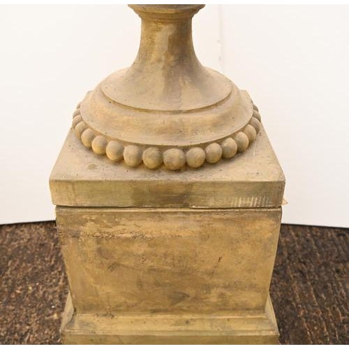 English Stone Garden Urns with Ram Masks, Set of 2 For Sale - Image 9 of 15