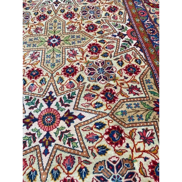 Large Mid-Century Kashan Rug For Sale - Image 9 of 18