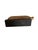 Early 21st Century Hand-Carved Floral Wood Elephant Sculpture on Black Wooden Stand For Sale - Image 5 of 7
