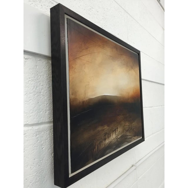 Paul Denham, Atmospheric Abstract Landscape Painting of British Moorland with Earthy Tones, 2011 For Sale - Image 6 of 7