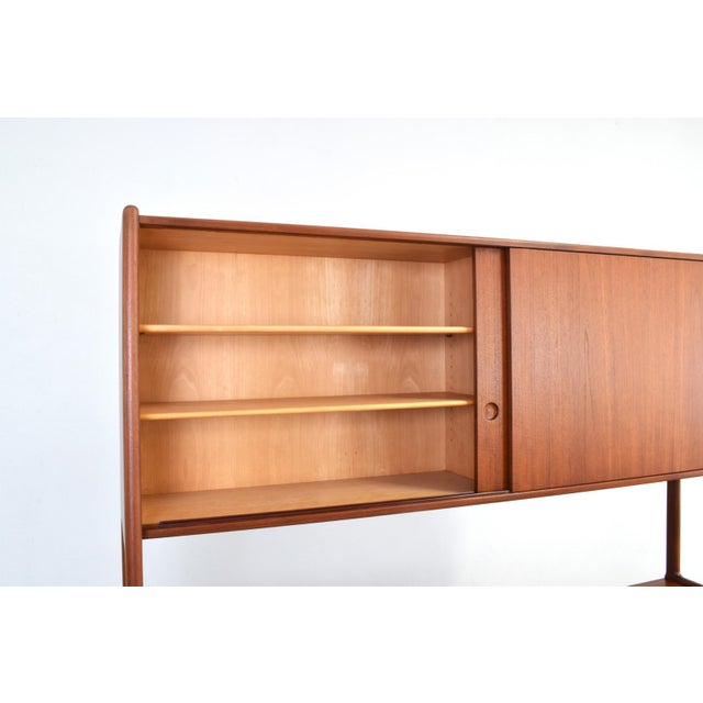 Brown Mid-Century Modern Danish Teak Sideboard by Hans Wegner for Ry Møbler, 1950s For Sale - Image 8 of 18