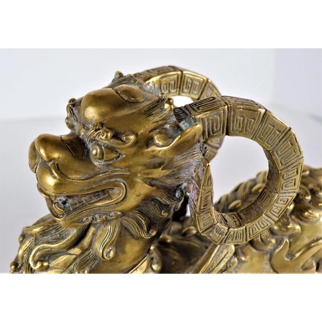 Early 20th Century Chinese Bronze Bixie Figure For Sale - Image 10 of 13