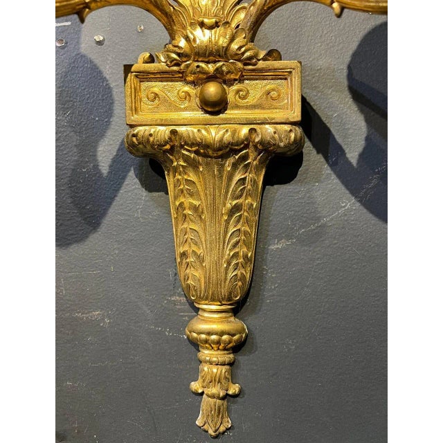 1930's Gild Bronze Sconces - a Pair For Sale In New York - Image 6 of 7