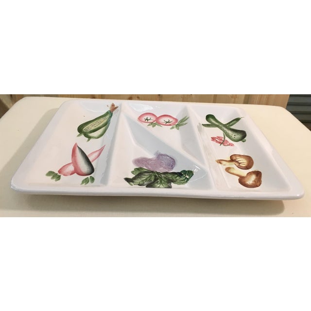 MidCentury Modern Divided Vegetable Tray Chairish