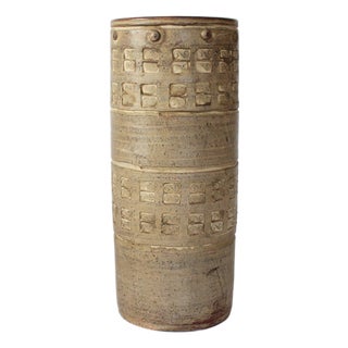 Mid-Century Studio Art Pottery Umbrella Stand For Sale