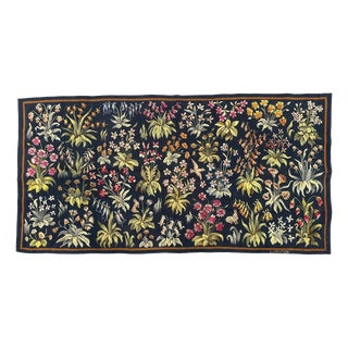Mid-Century French Aubusson Tapestry Mille Fleurs, 1920s For Sale
