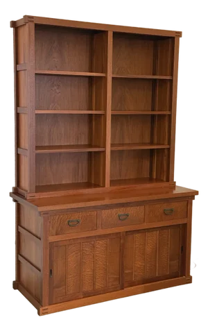Late 20th Century Berkeley Mills Honduras Mahogany Wood China Cabinet