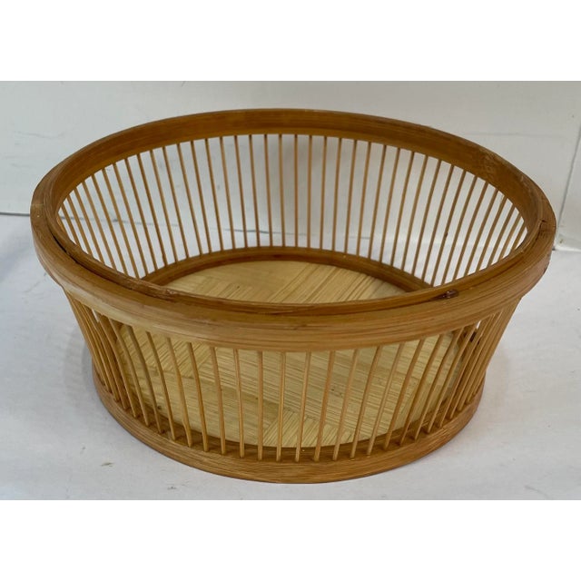 Vintage Stick and Wicker Open Side Basket For Sale In Dallas - Image 6 of 6
