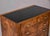 Wood Italian Mid-Century Burl Walnut Four-Drawer Chest With Black Glass Top For Sale - Image 7 of 12