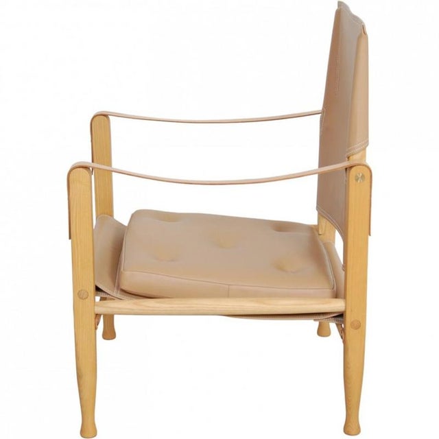 Brown Safari Chair in Leather by Kaare Klint For Sale - Image 8 of 10