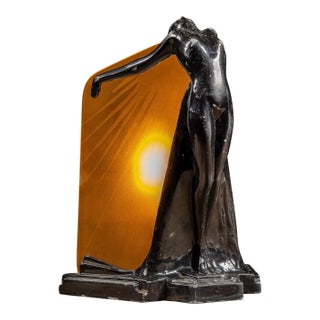 Vintage Frankart Revival "Butterfly Nymph" Art Deco Lamp by Sarsparilla For Sale