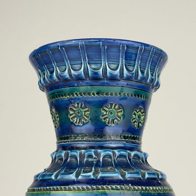 Vintage Ceramic Vase by Aldo Londi for Bitossi, 1970s For Sale - Image 14 of 15