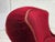 1950s Danish Cocktail Lounge Chair in Cherry-Red Furniture Velour, 1950s For Sale - Image 5 of 17