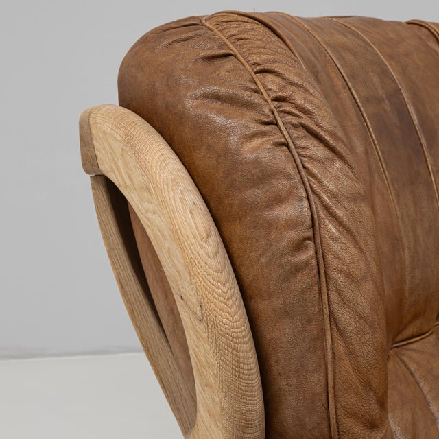 20th Century Belgian Leather Sofa For Sale - Image 14 of 18