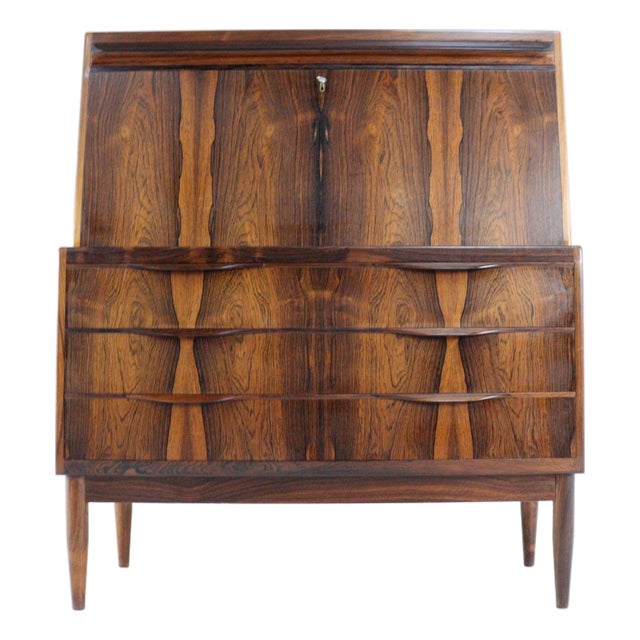 Rosewood Secretaire by Erling Torvits for Klim Møbelfabrik For Sale