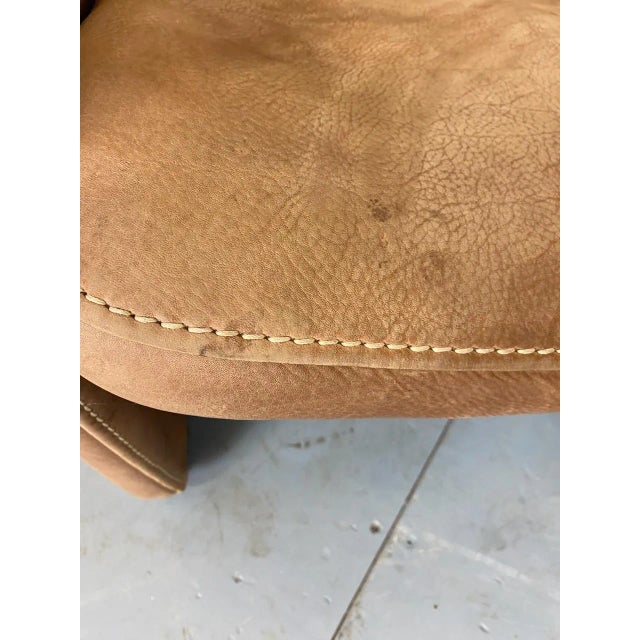 Mid-Century Brutalist Modernist Leather Model DS50 Lounge Chair from de Sede, 1960s For Sale - Image 11 of 12