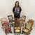 Victorian Antique Eastlake Victorian Walnut Small Child's Folding Rocker Rocking Chair For Sale - Image 3 of 10
