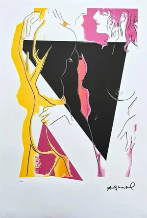 After Andy Warhol, Love With Black, 1980s, Lithograph