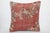 Art Deco Handwoven Vintage Red Tone Rug Pillow Cover - 20'' X 20'' For Sale - Image 3 of 9