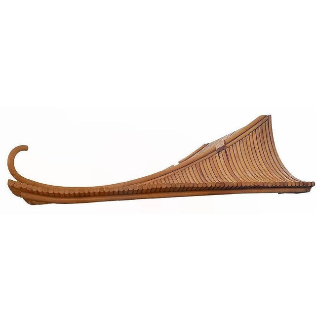 1940s Mid-Century James Mount Style Stacked Rattan Corner Bar W/ Asian Xie Shan Roof For Sale - Image 12 of 12