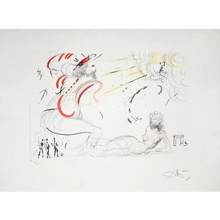Nude Figurative Composition, Edition of 250, 1970s, Lithograph For Sale