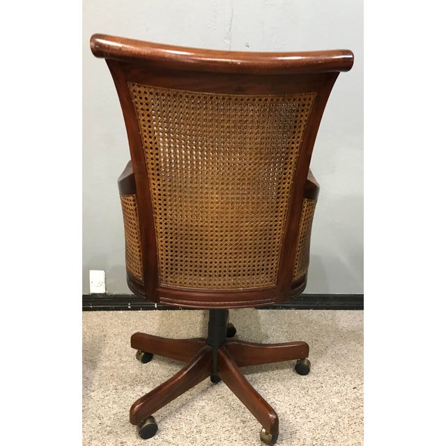 Vintage Sam Moore Executive Cane Office Chair Chairish