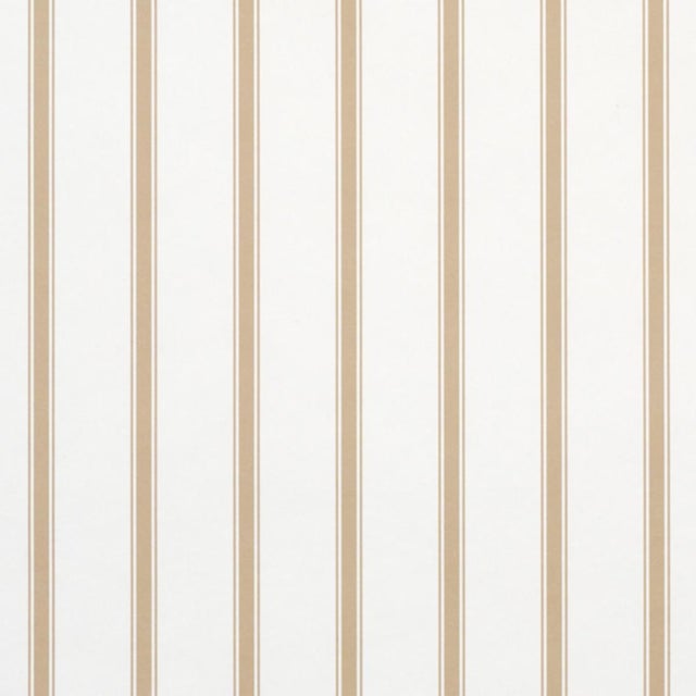 Sample - Schumacher Westerly Stripe Wallcovering In Wheat For Sale In New York - Image 6 of 6
