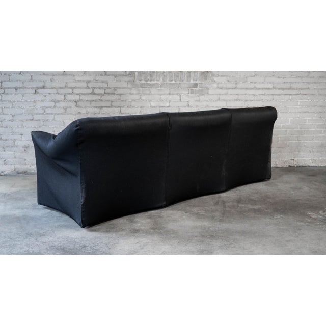 Textile 1970s Mario Bellini 'Tentazione' Three-Seater Sofa for Cassina For Sale - Image 7 of 12