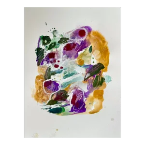 "Pinot and Chards" Original Abstract Floral Watercolor by Michele Zuzalek