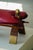 Moroccan Camel Saddle Stool in Stained Wood, Brass and Leather, North Africa, 1980 For Sale - Image 6 of 18