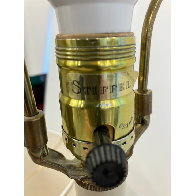 1980s 1980s Pair of Brass Candlestick Lamps Signed Stiffel For Sale - Image 5 of 8