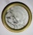 1950s Masterpiece Art Deco Design White Alabaster Chandelier Circular Wooden Frame For Sale - Image 9 of 14