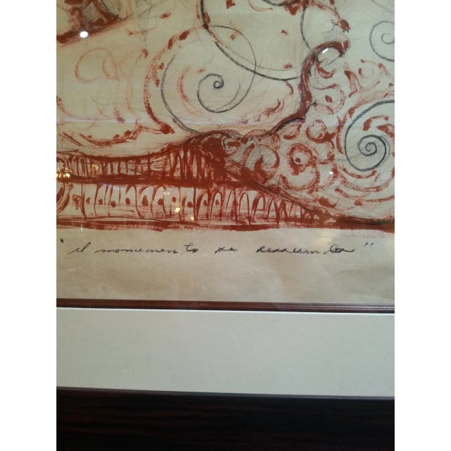 Figurative 55" Pencil and Watercolor Horse by Ernesto Capdevila For Sale - Image 3 of 12
