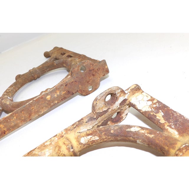 Antique Farmhouse Cast Iron Shelf Brackets a Pair Chairish