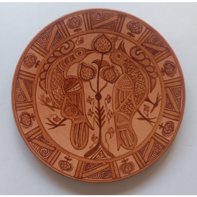 Wall Ceramic Plate from Paterna Maiolica d'Art, 1970s For Sale - Image 3 of 3