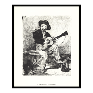 1974 Edouard Manet Collotype "Le Chanteur Espagnol"