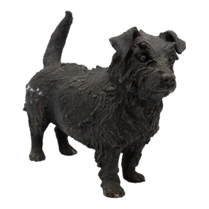 Bronze Scottie Scottish Terrier, English Mid 20th Century