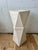 Postmodern 1980s Postmodern Faceted Plaster Pedestal or Sculpture Stand For Sale - Image 3 of 9