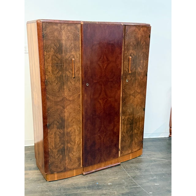 Mid 20th Century Art Deco Hanging Armoire With Drawers For Sale In San Francisco - Image 6 of 12