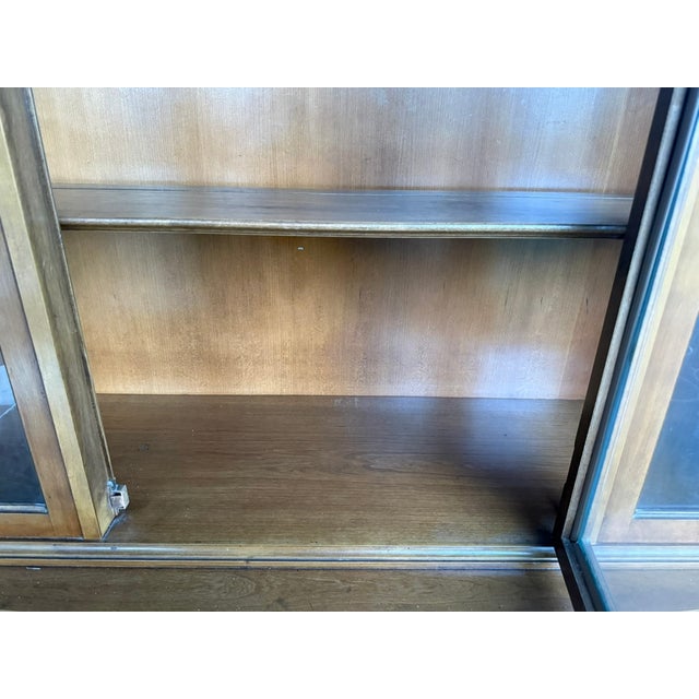 1960's China Cabinet Fruitwood Italian Neoclassical in the Style of Bernhardt For Sale - Image 9 of 15