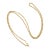 Late 20th-Century 14 Karat Yellow Gold 20" Diamond Cut Rope Chain For Sale