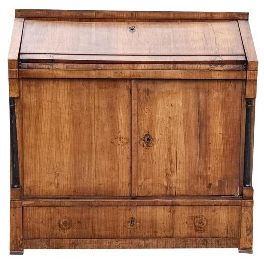 Antique Empire Era Secretaire with Doors For Sale - Image 9 of 9