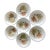 Circa 1959 Metlox PoppyTrail Woodland Gold Stoneware Coupe Bowls – Set of 7 For Sale