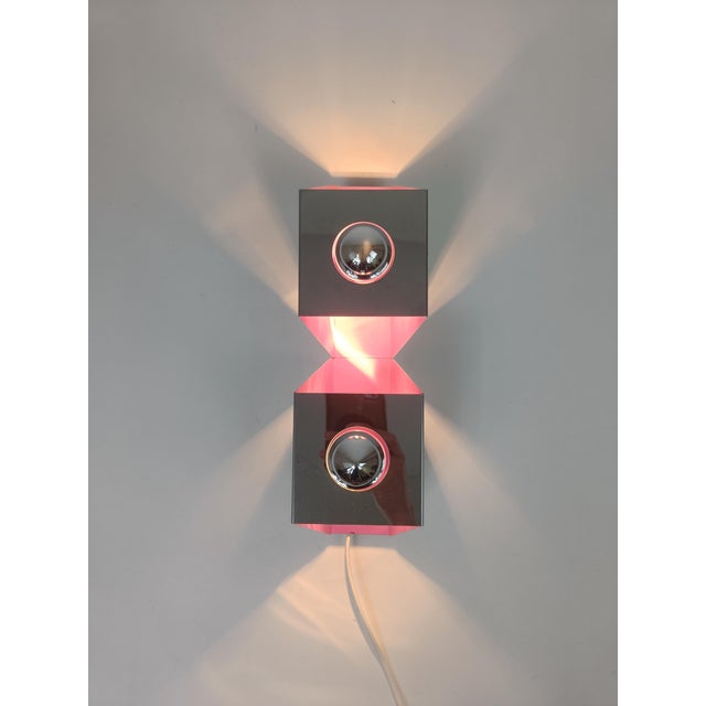 Cubist Wall Lamp, 1960s For Sale - Image 9 of 9