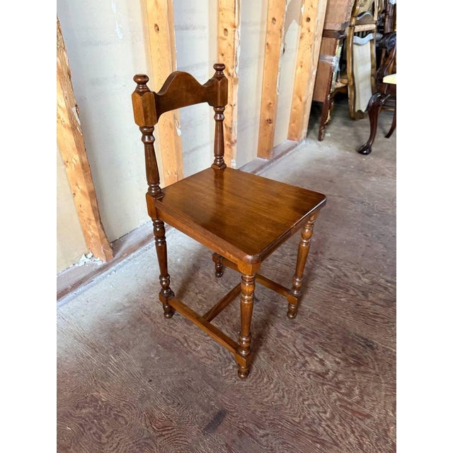 Mid 20th Century American Colonial Revival Style Drop-Front Secretary Desk and Matching Chair For Sale - Image 13 of 18