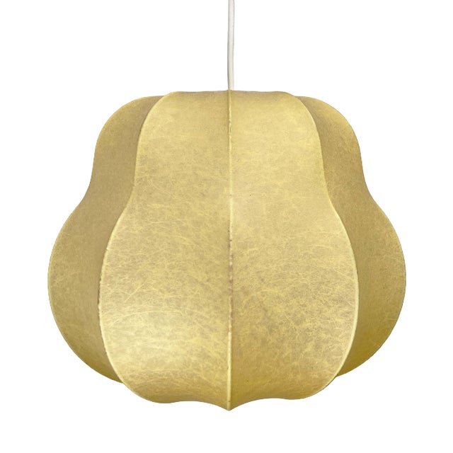 Mid-Century Modern Cocoon Pendant Lamp by Friedel Wauer for Goldkant Leuchten, 1960s For Sale
