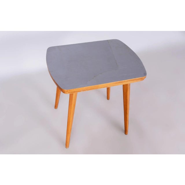 Mid-Century Coffee Table in Beech, Czechia, 1950s For Sale - Image 4 of 9