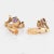Mid-Century Modern Vintage Amethyst 14k Yellow Rose Gold Clip on Earrings - 2 Pieces For Sale - Image 3 of 3