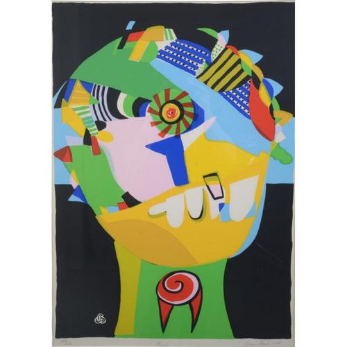 Jørgen Nash (1920-2004): 'Munch' Figural composition, lithograph 1981. Signed Jørgen Nash 1984, 184/250. Dimensions: 78 x...